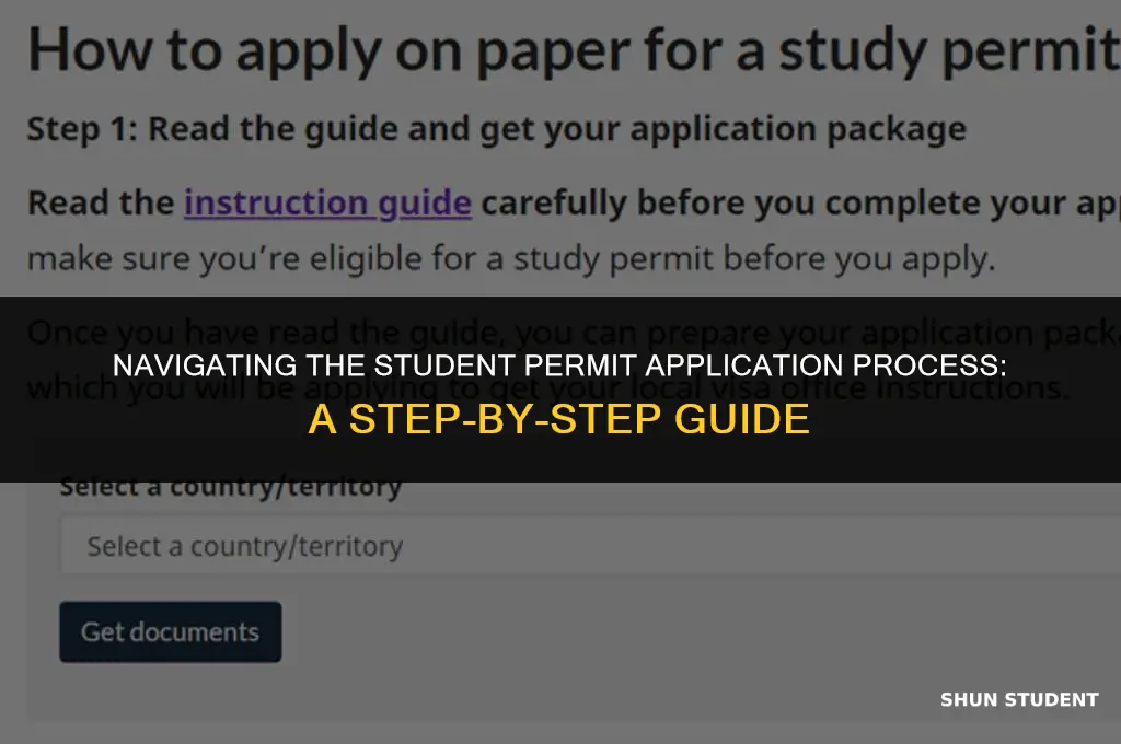 how to apply student permit