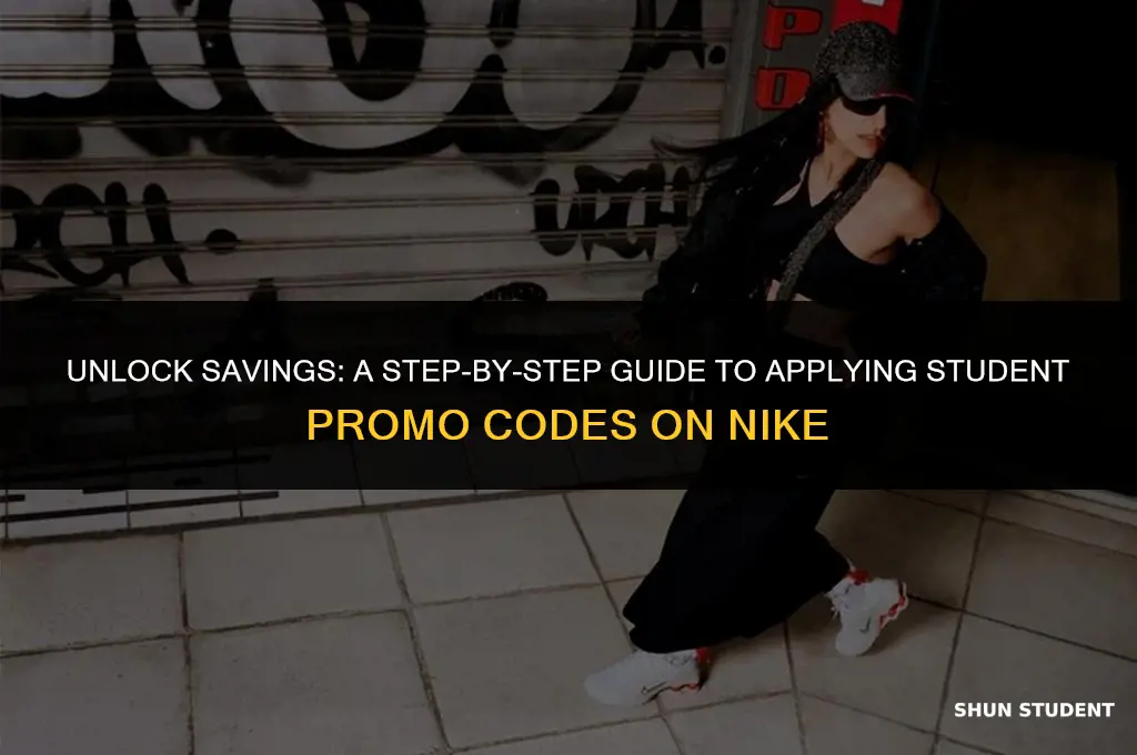 how to apply student promo code on nike