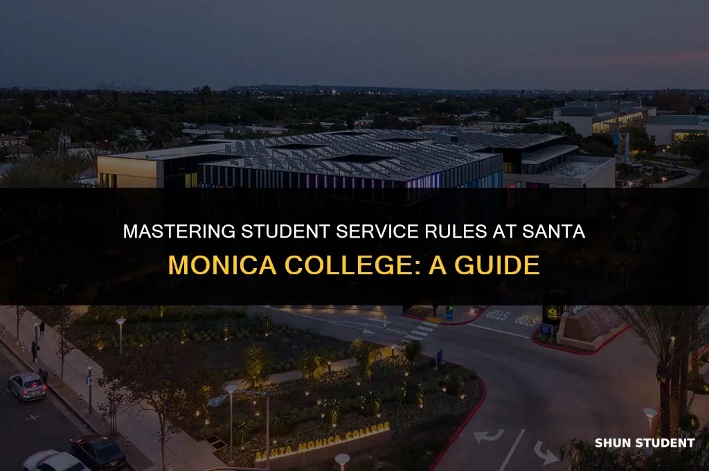 how to apply student service rules santa monica college