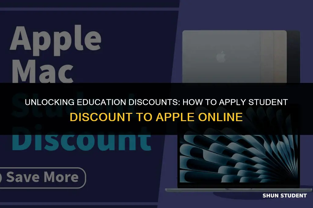 how to apply student sicount to apple onlime