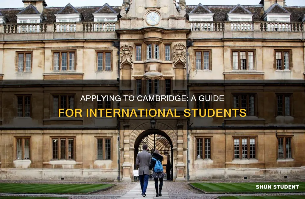 how to apply to cambridge as an international student