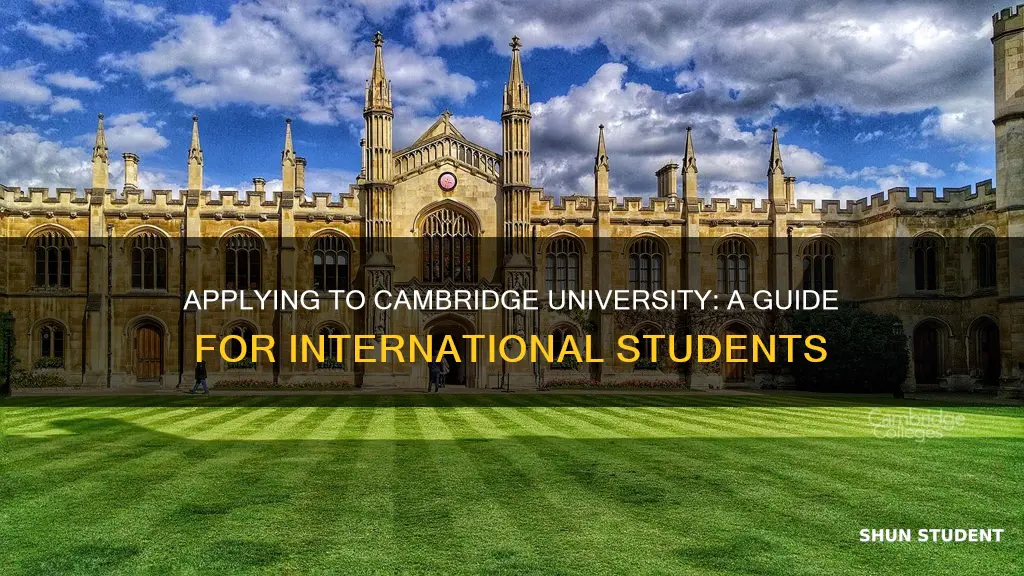 how to apply to cambridge university as an international student