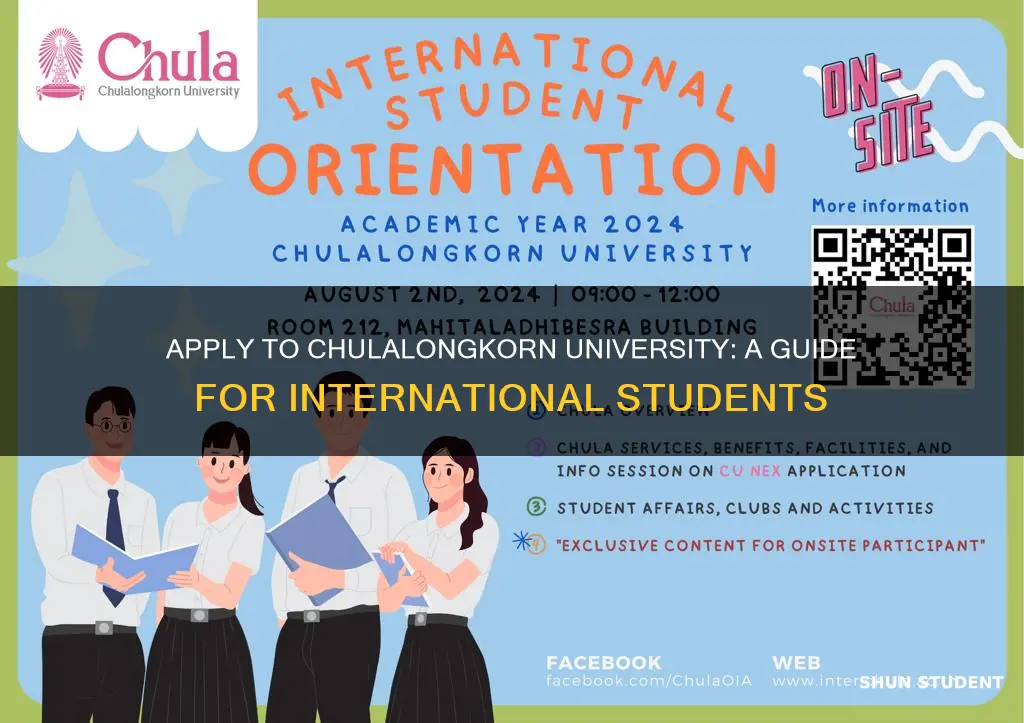 how to apply to chulalongkorn university as an international student
