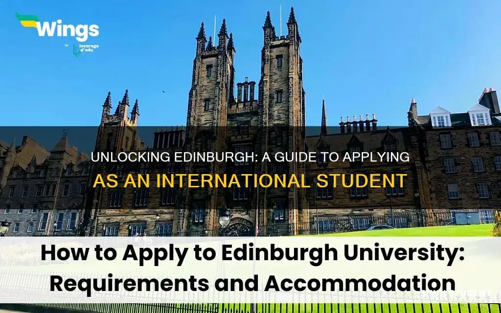 how to apply to edinburgh university as an international student