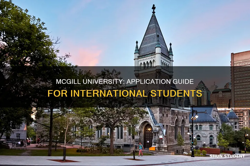 how to apply to mcgill university as an international student