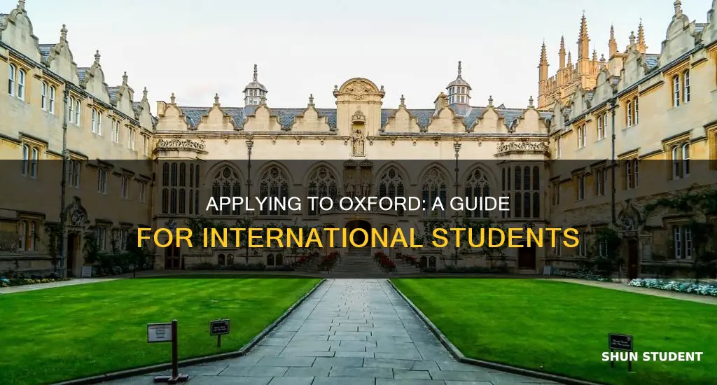 how to apply to oxford university as an international student