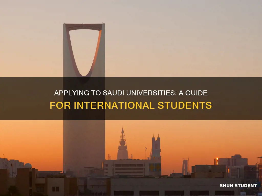 how to apply to saudi universities as an international student