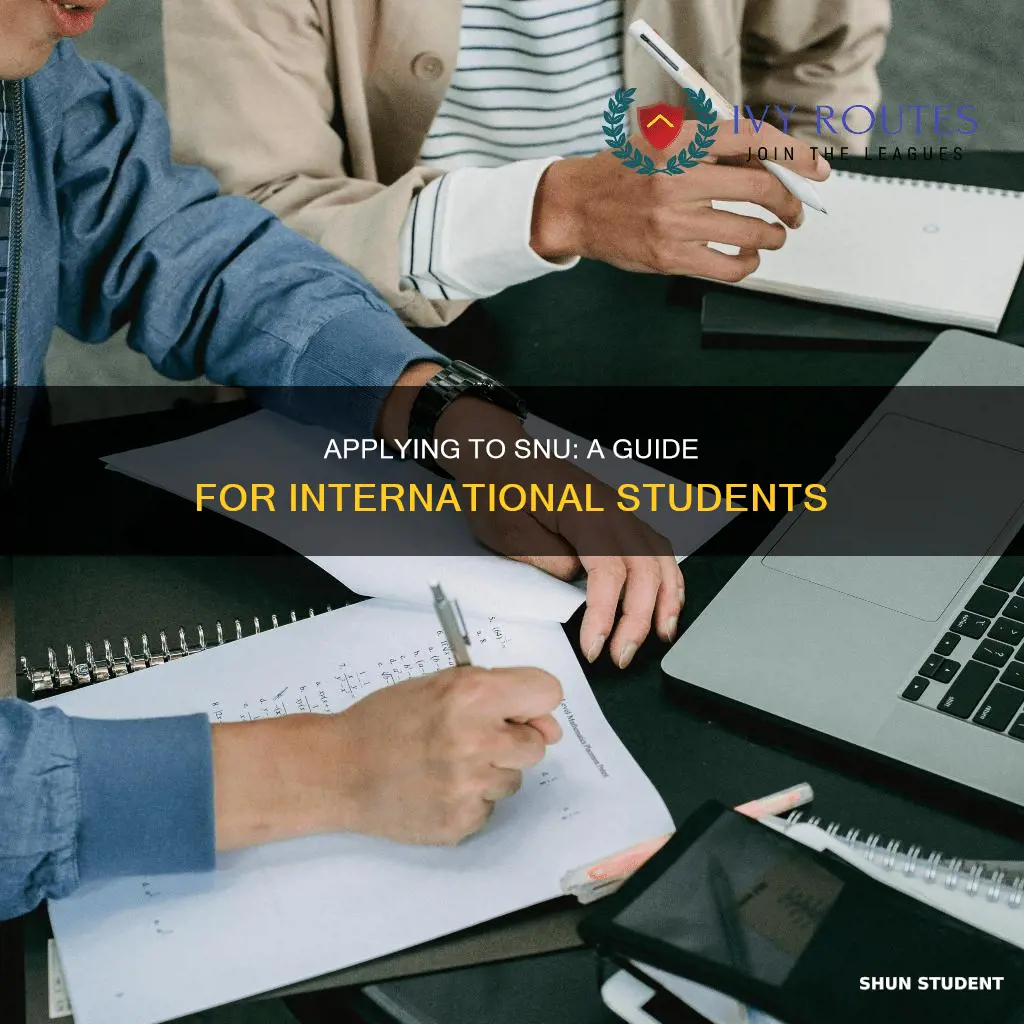 how to apply to snu as an international student
