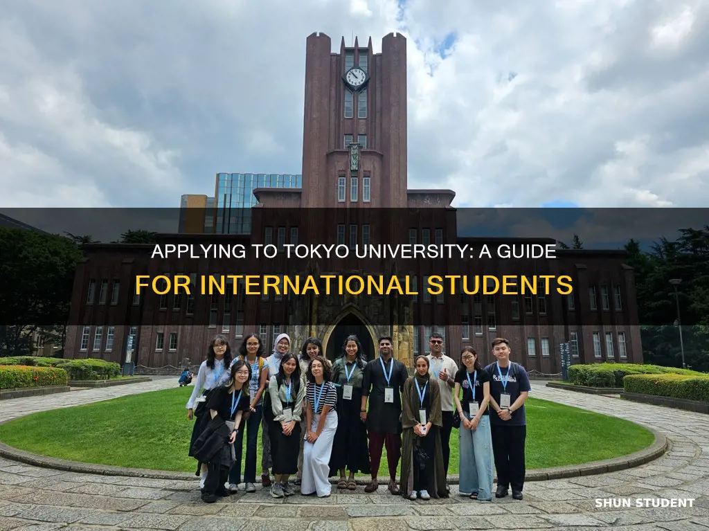 how to apply to tokyo university as an international student