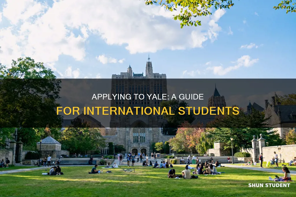 how to apply to yale university as an international student