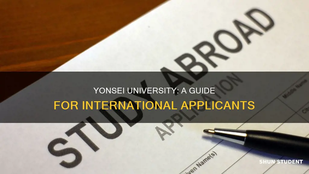 how to apply to yonsei as an international student