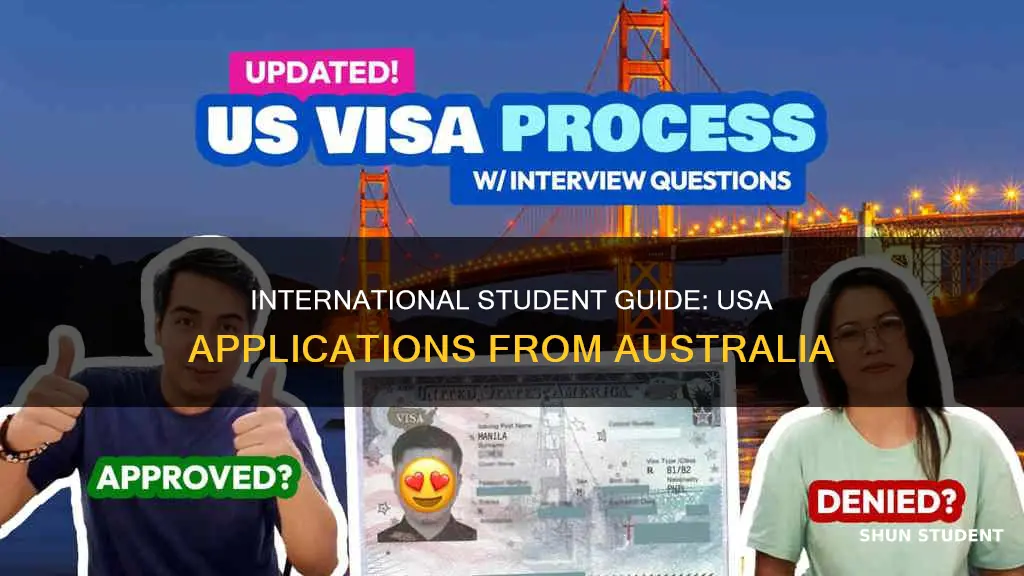 how to apply usa from australia by international student