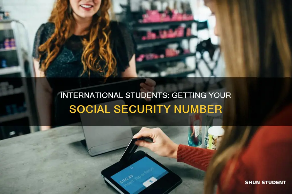 how to appy for social security number for international students
