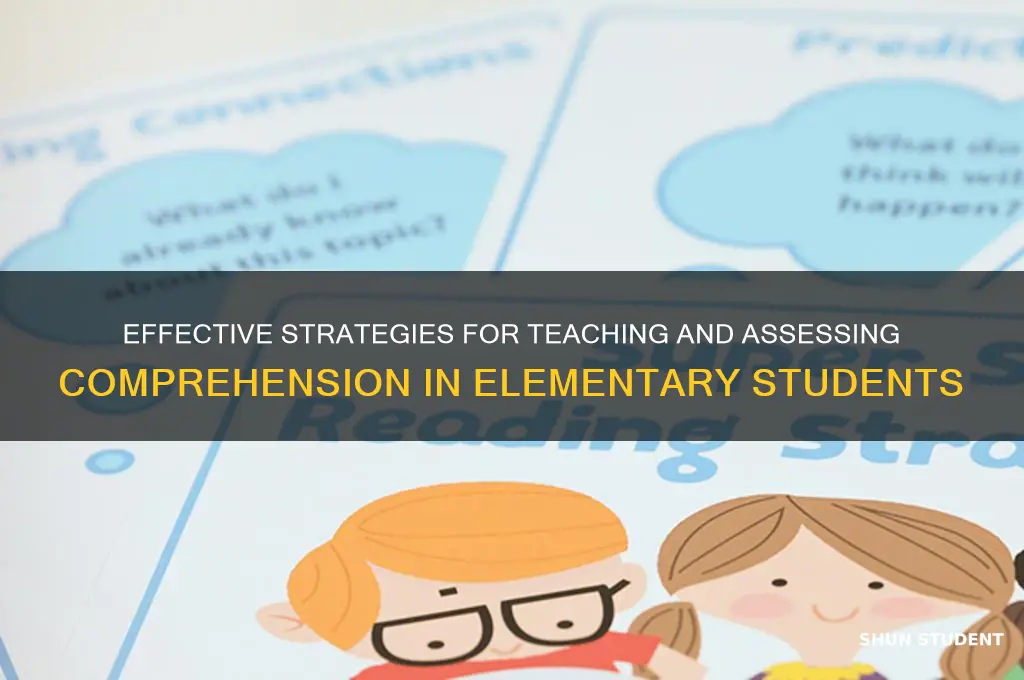 how to assess and teach comprehension for elementary students