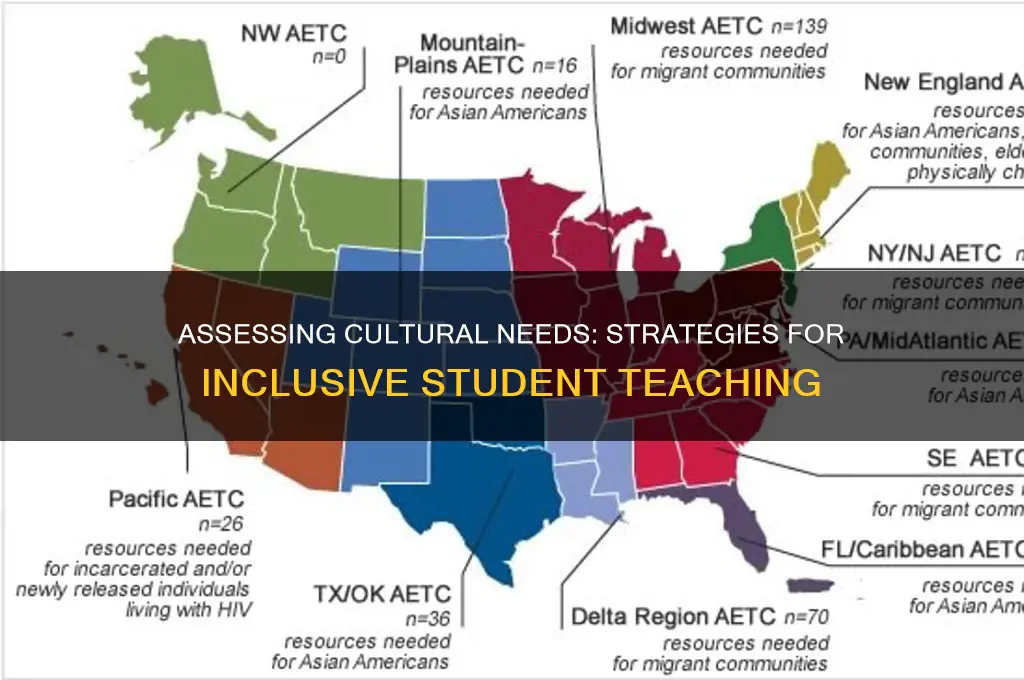 how to assess cultural needs when teaching students