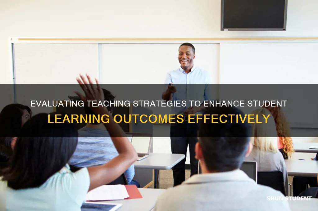 how to assess teaching that aligns to student learning outcomes
