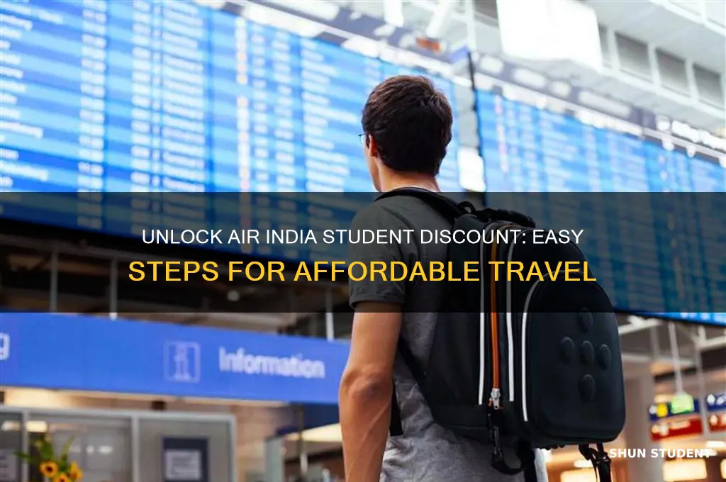 how to avail air india student discount