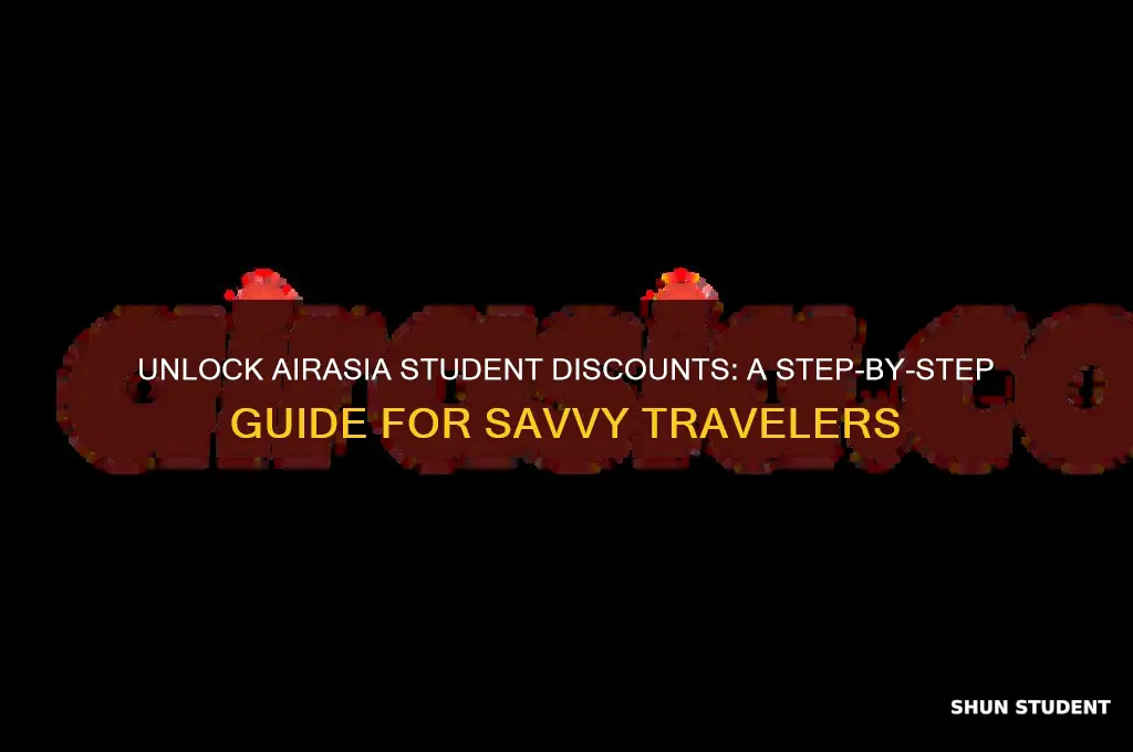 how to avail student discount in airasia