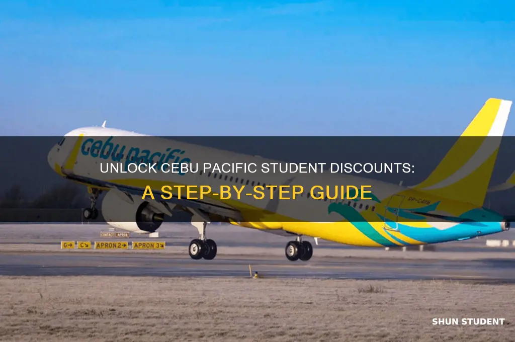 how to avail student discount in cebu pacific