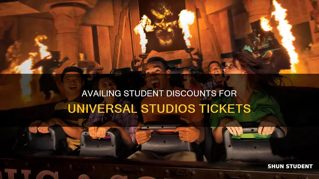 how to avail student discount on universal studios tickets