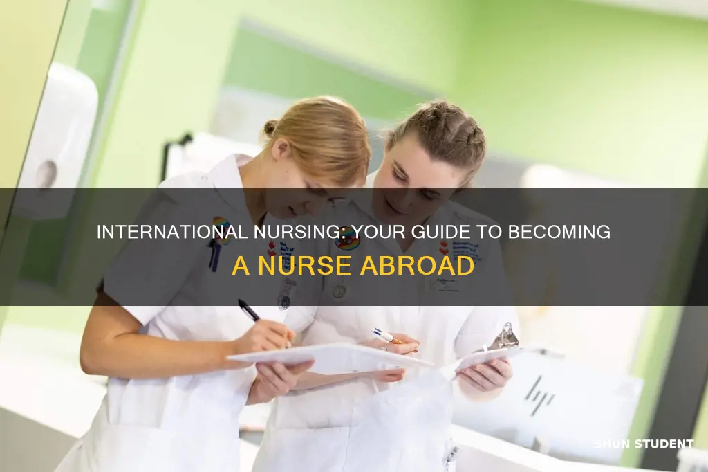 how to be a nurse international student