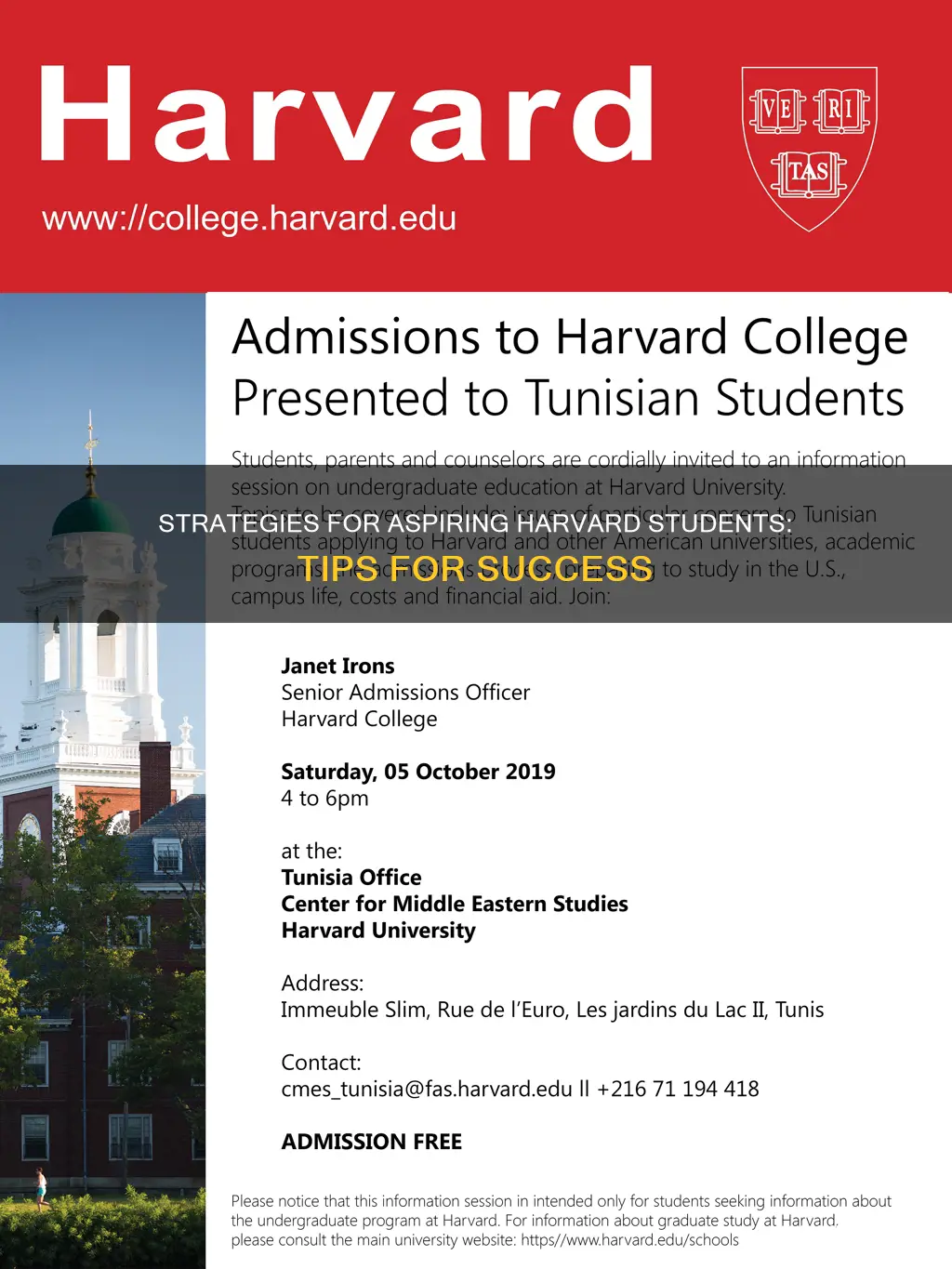 how to be a student of harvard university