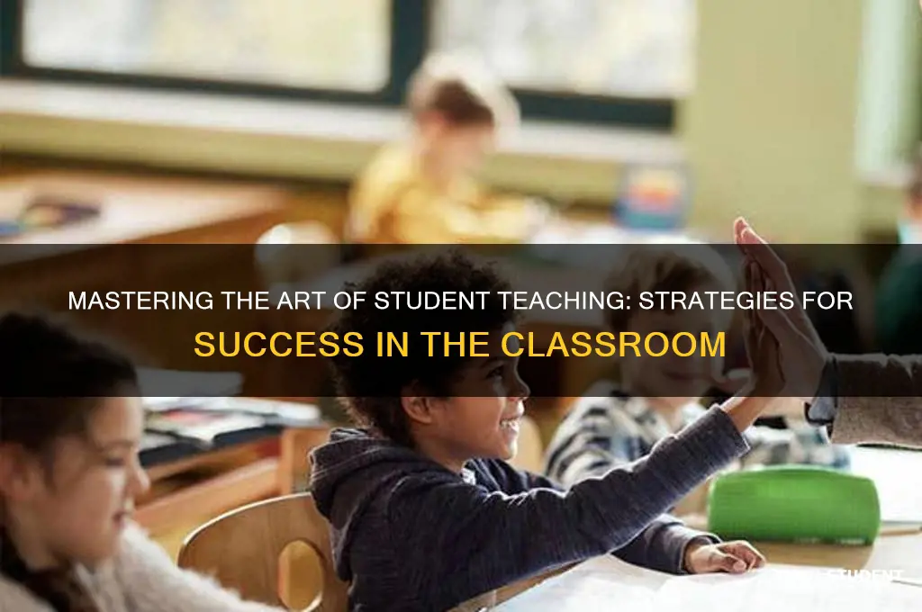 how to be an effective student teacher