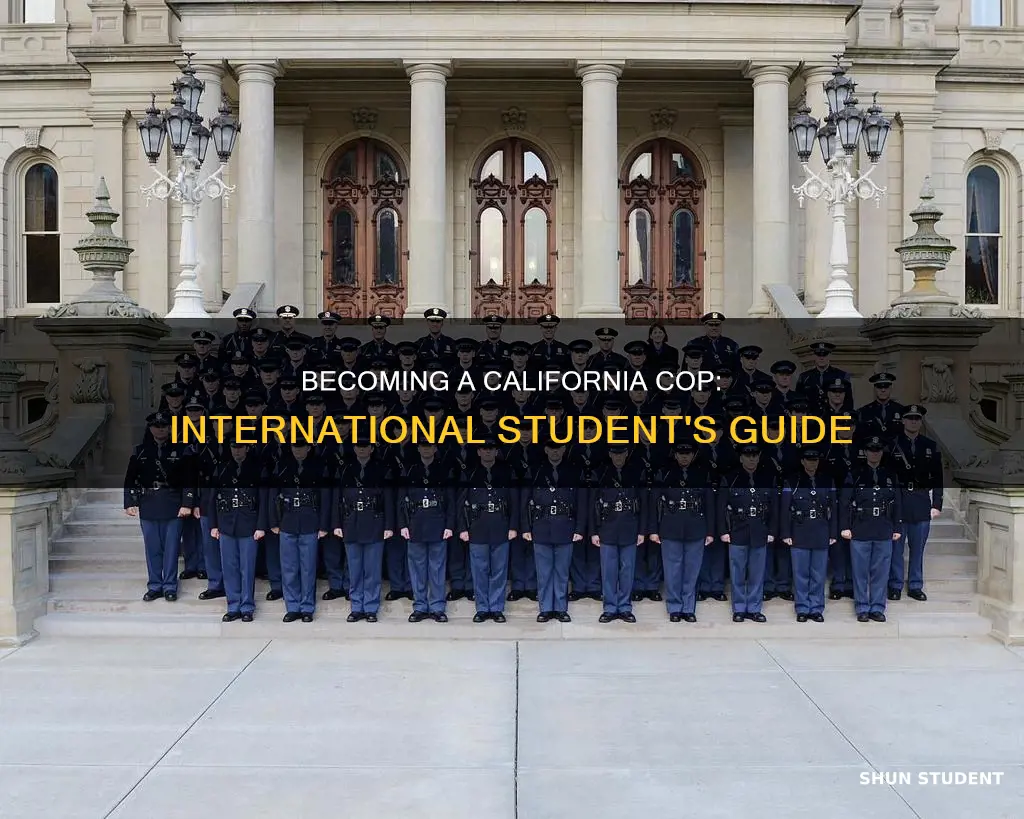 how to become a cop in california international student