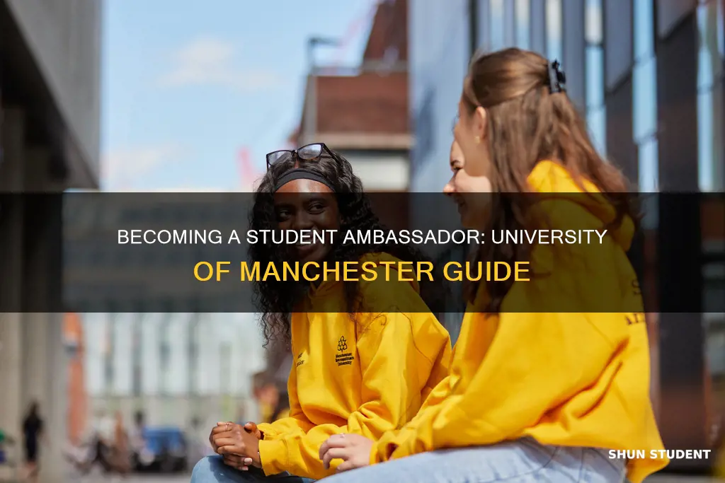 how to become a student ambassador university of manchester