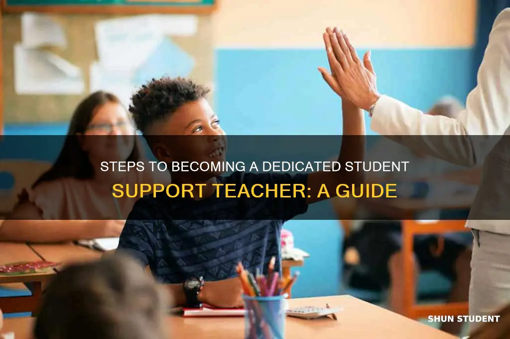 how to become a student support teacher