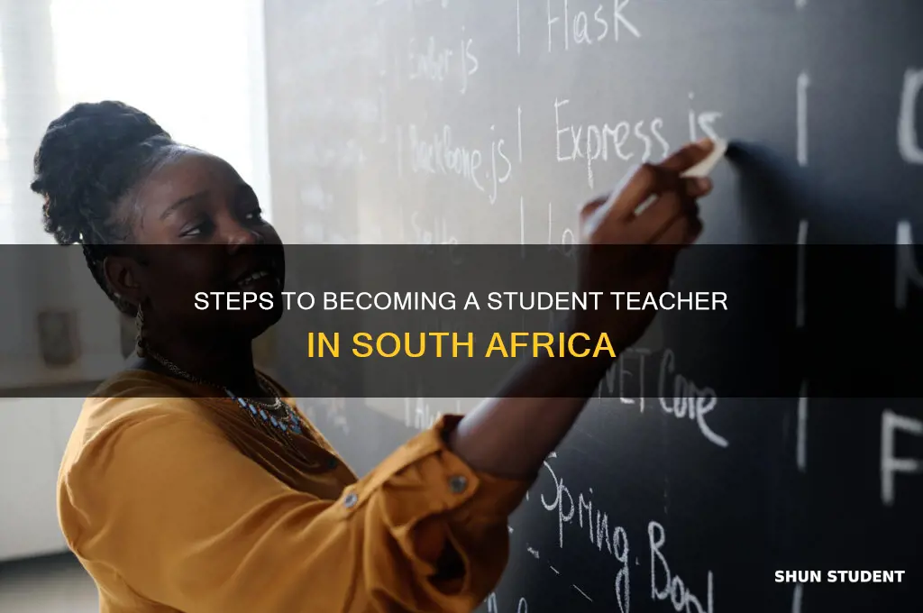 how to become a student teacher in south africa