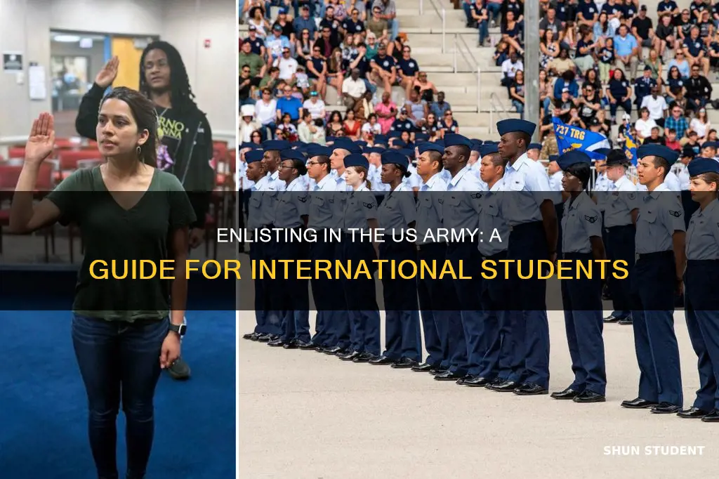 how to become a us soldier as an international student