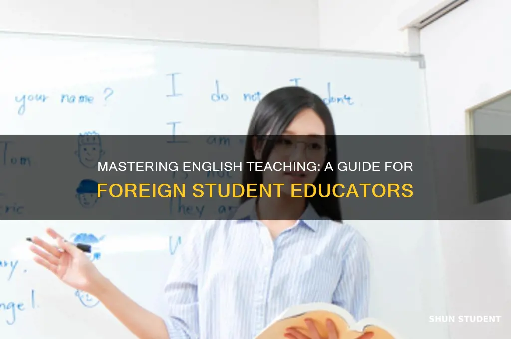 how to become an english teacher for foreign students