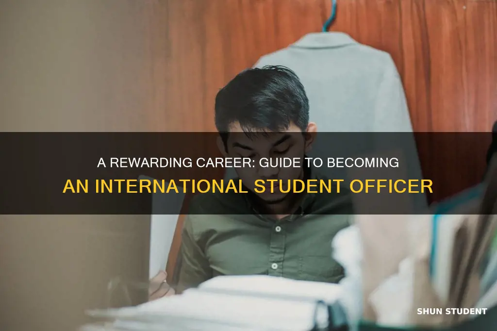 how to become an international student officer