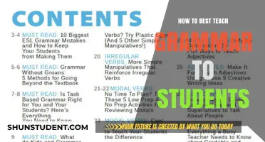 Effective Strategies for Teaching Grammar to Engaged Students