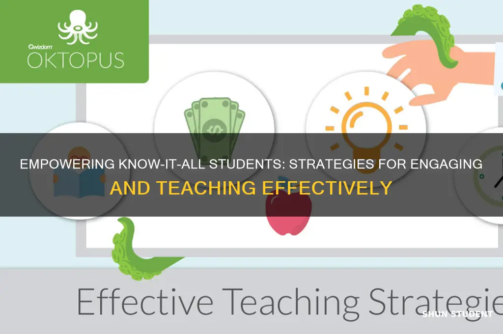 how to best teach no-it-all students