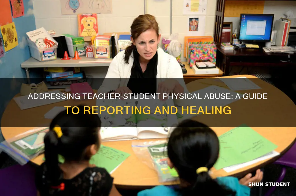how to bring up a teacher hitting student