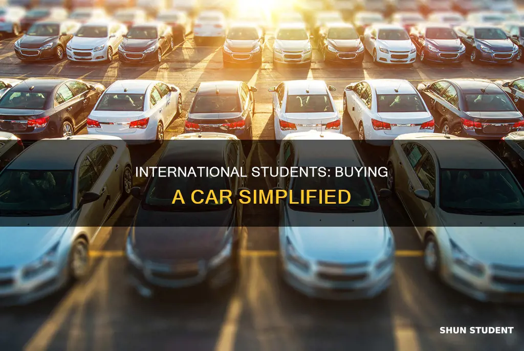 how to buy car international student