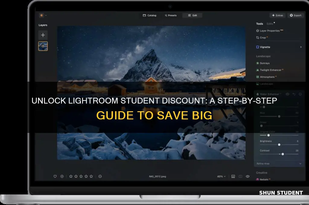 how to buy lightroom with student discount