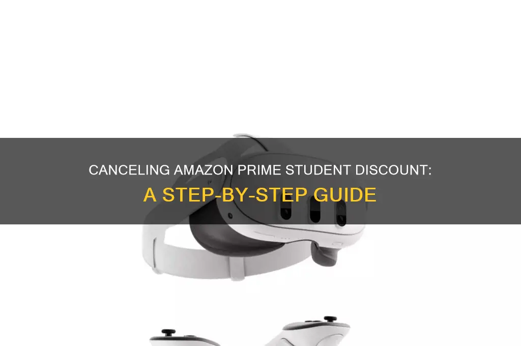 how to cancel amazon prime student discount