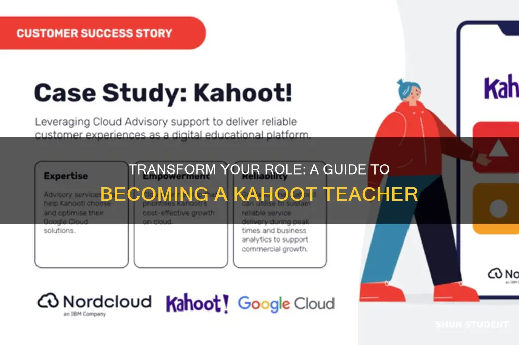 how to change from student to teacher in kahoot