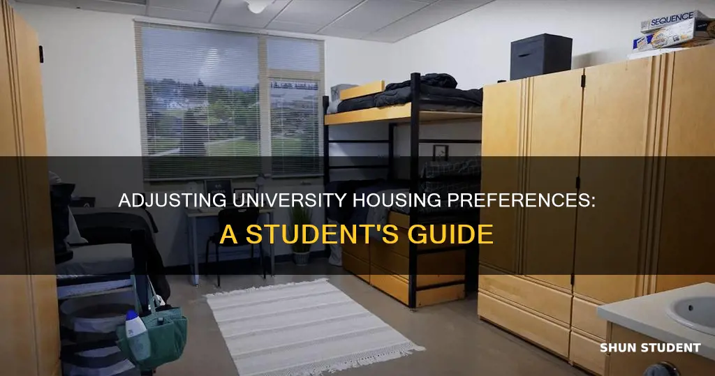 how to change housing preferences university of oregon student housing
