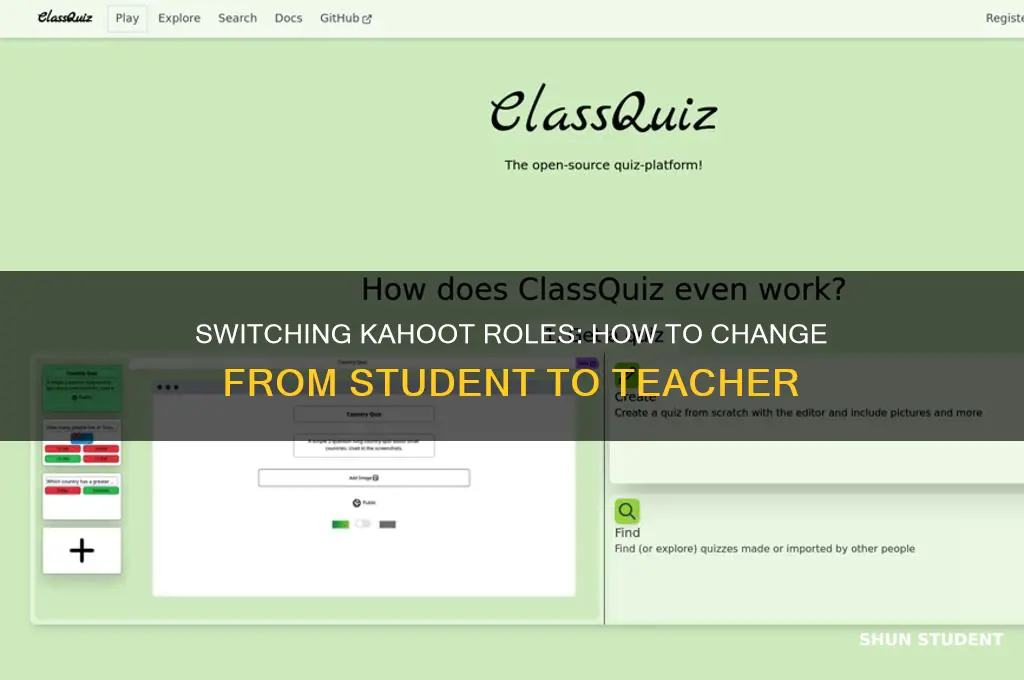 how to change kahoot account from student to teacher
