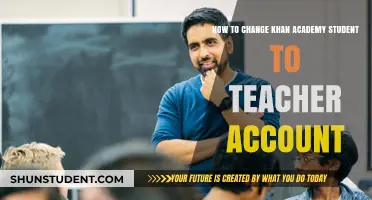 Switching Roles: How to Convert Khan Academy Student to Teacher Account