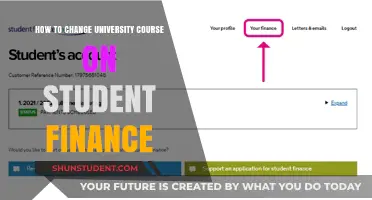 Student Finance: Changing University Courses Simplified