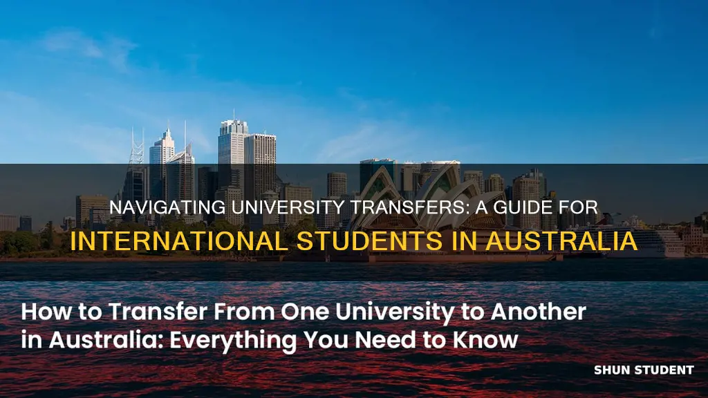 how to change university in australia for international student