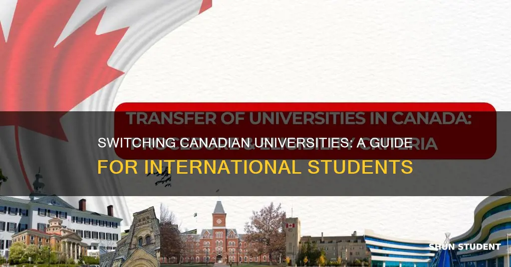 how to change university in canada for international students