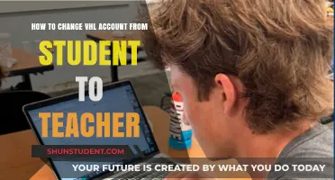 Switching VHL Account Roles: Student to Teacher Transition Guide