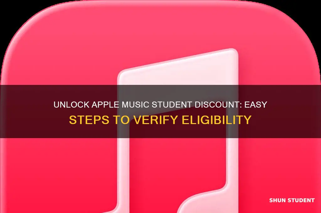 how to check apple music student discount