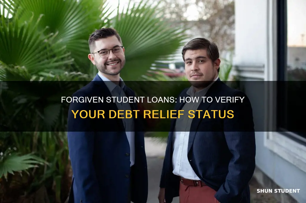 how to check if my student loans were forgiven
